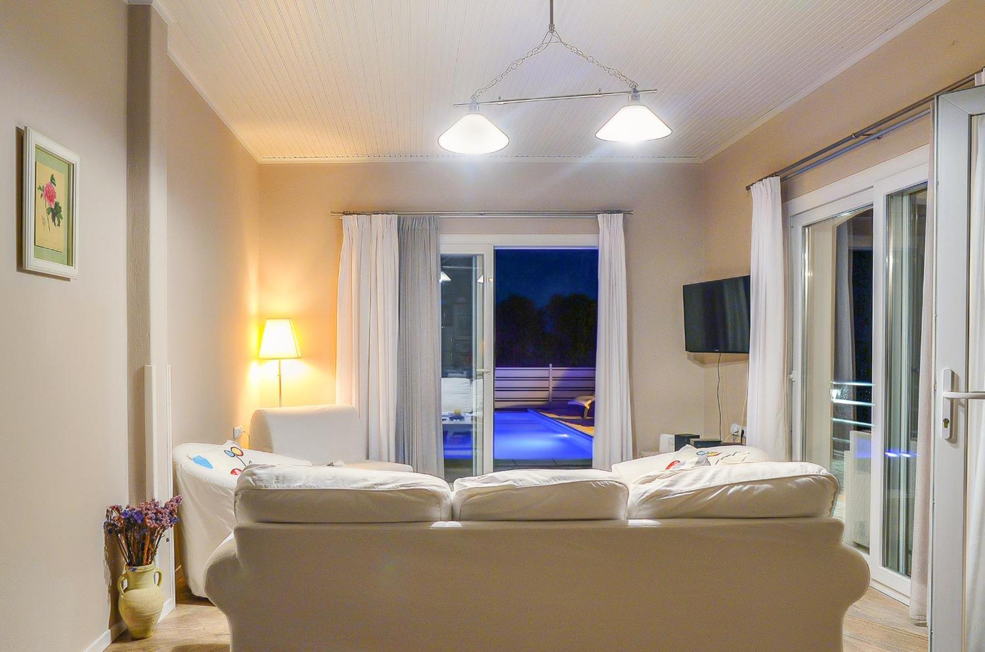 Вілла Lioniskari Seaviews - Paxoi'S Private Pool Oasis Porto Ozias Екстер'єр фото